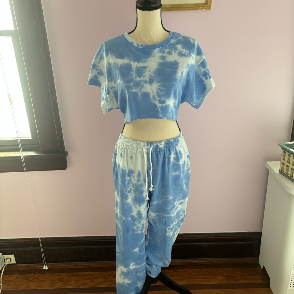 Adika Sky Blue Tie-Dye Set